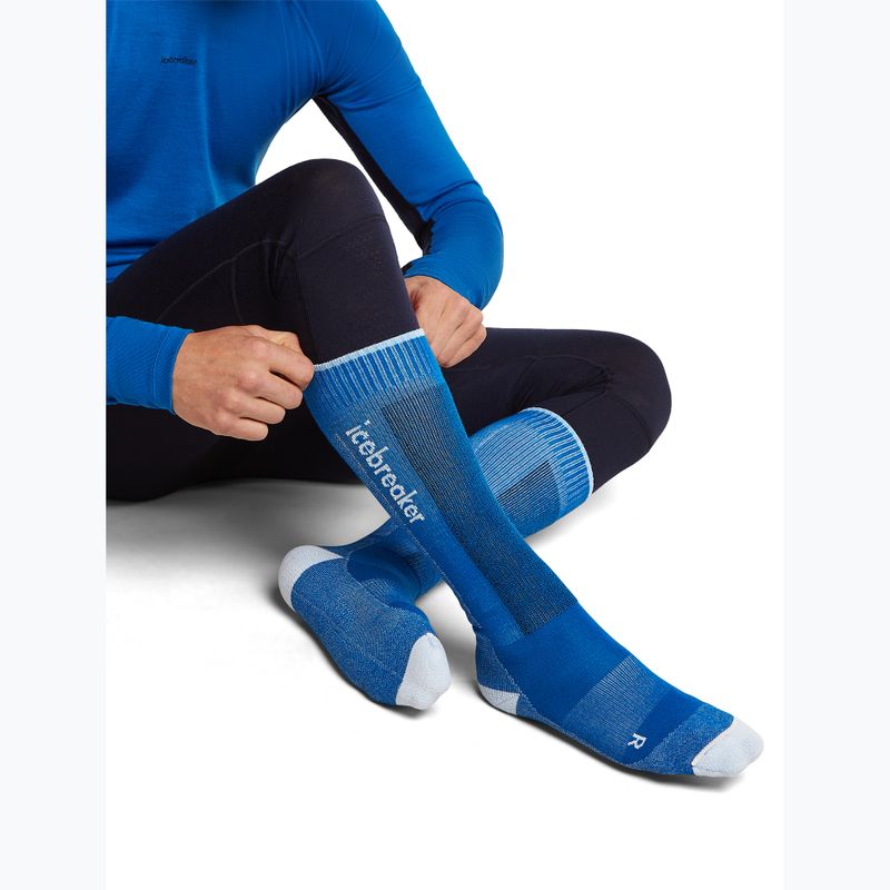 Férfi sízokni Icebreaker Merino Ski+ lazuri/snow/midnavy 4