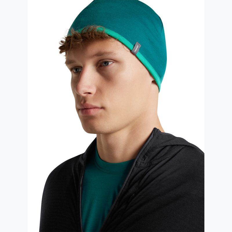 Sapka icebreaker Merino 200 Oasis Reversible Beanie tidal teal/fresh 7