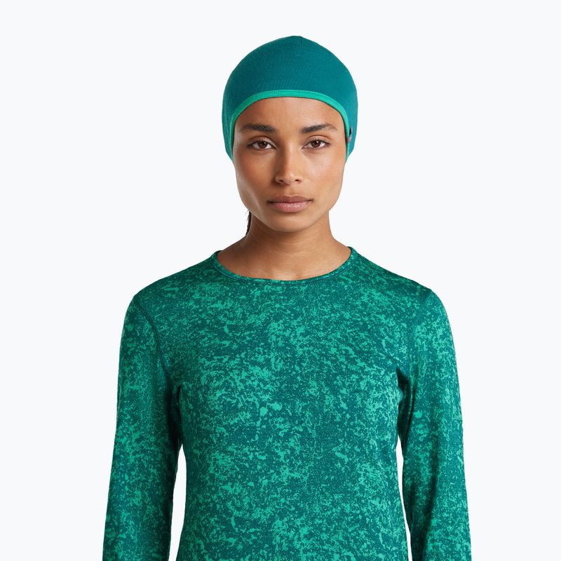 Sapka icebreaker Merino 200 Oasis Reversible Beanie tidal teal/fresh 9