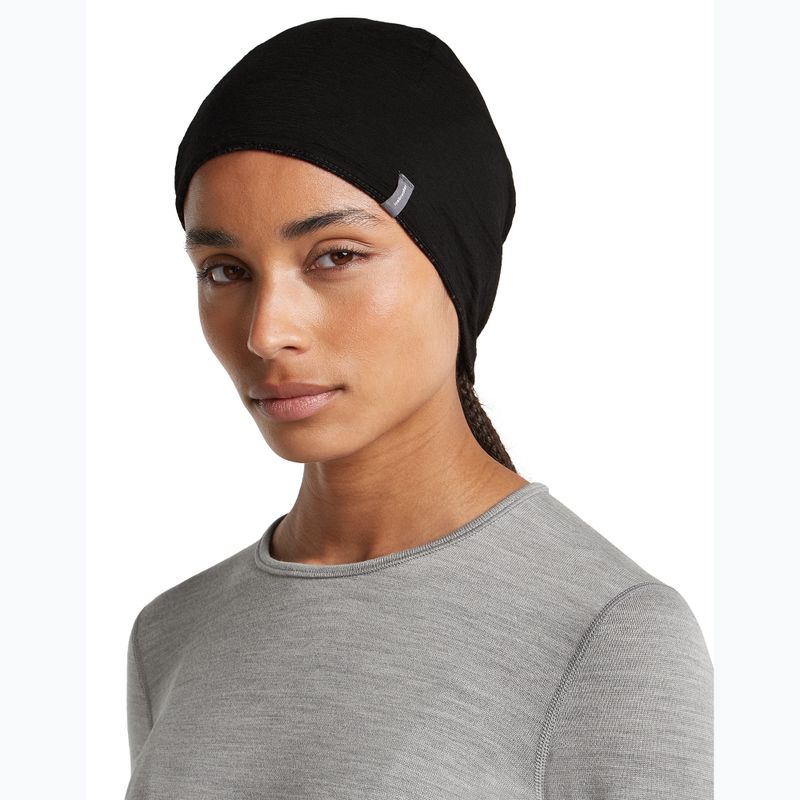 Sapka icebreaker Merino 260 Oasis Vertex Reversible Beanie Chillwave black/obsidian 10