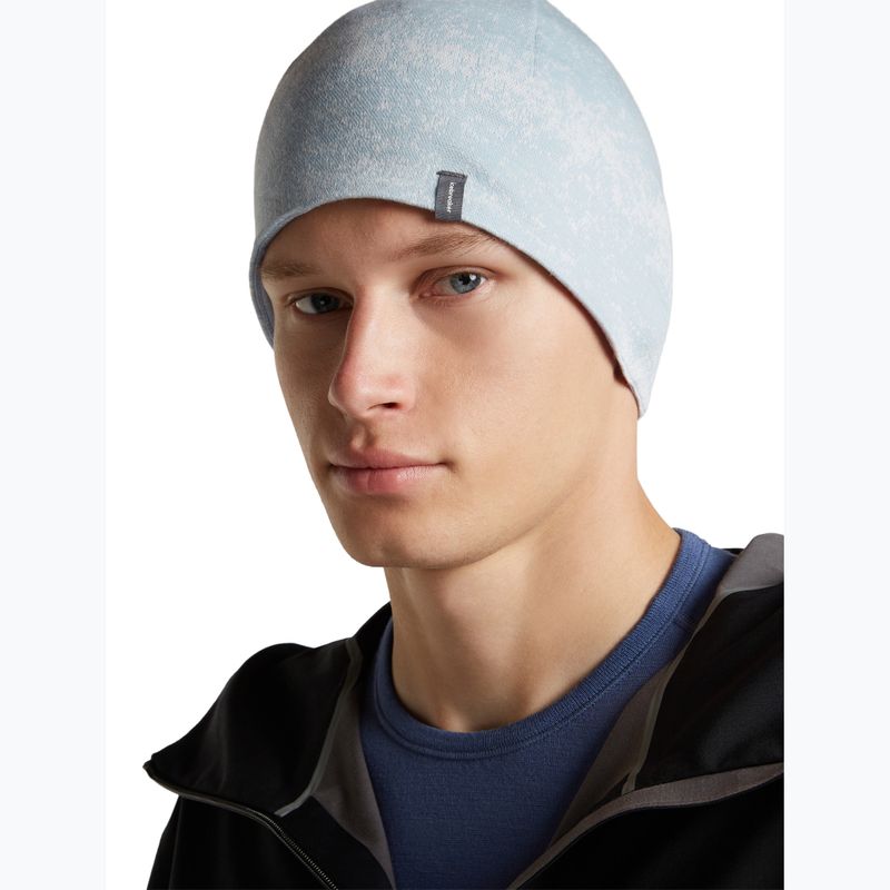 Sapka icebreaker Merino 260 Oasis Vertex Reversible Beanie Chillwave snow/zinc blue 7