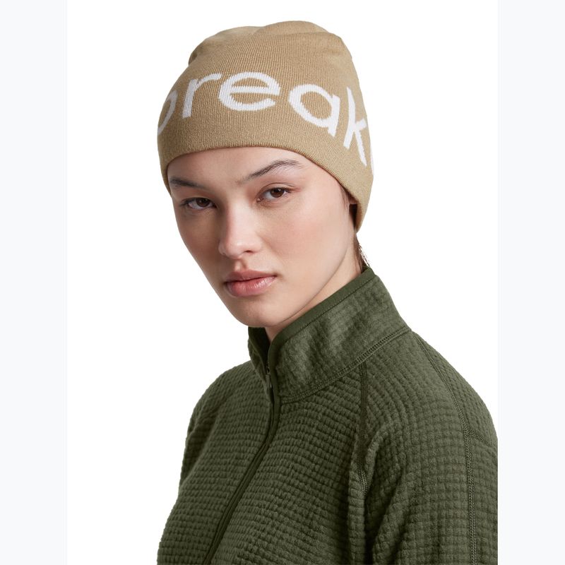 Téli sapka icebreaker Merino Icebreaker Beanie cumin/ecru heather 7