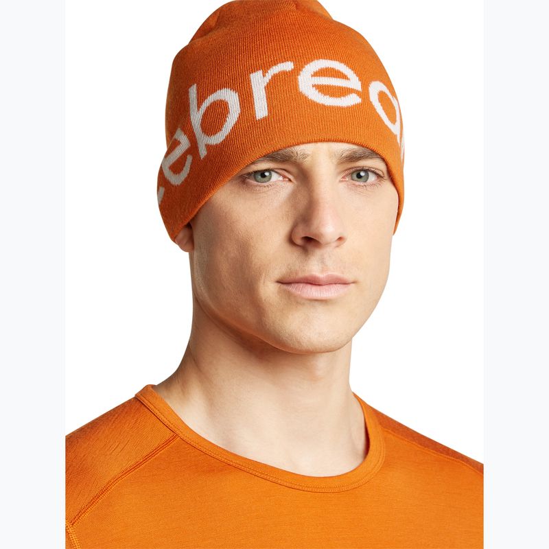 Téli sapka icebreaker Merino Icebreaker Beanie spice/ecru heather 4