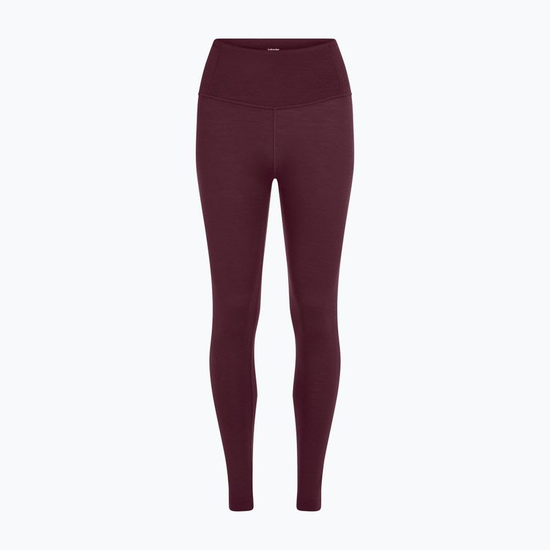 Női thermoaktív nadrág Icebreaker Merino 200 Oasis High Rise Leggins dark berry 6