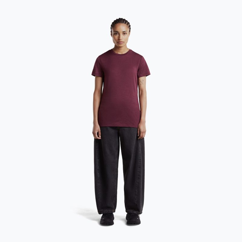 Női trekking póló icebreaker Merino 150 Tech Lite III dark berry 4