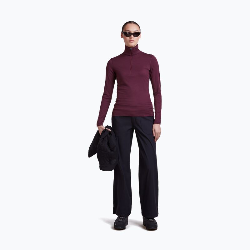 Női Termoaktiv pulóver Icebreaker 200 Oasis LS Half Zip dark berry 2