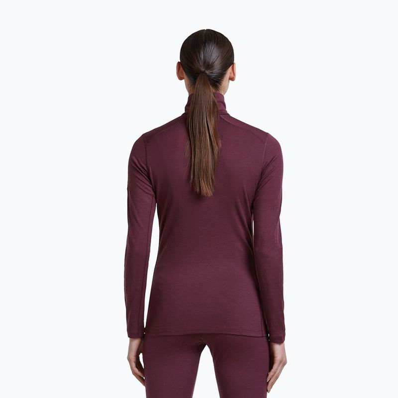 Női Termoaktiv pulóver Icebreaker 200 Oasis LS Half Zip dark berry 3