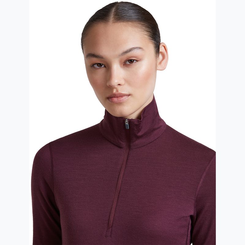 Női Termoaktiv pulóver Icebreaker 200 Oasis LS Half Zip dark berry 6