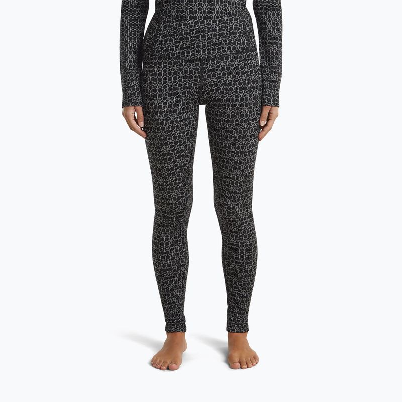 Női thermoaktív nadrág icebreaker Merino 260 Tech Vertex High Rise black/snow