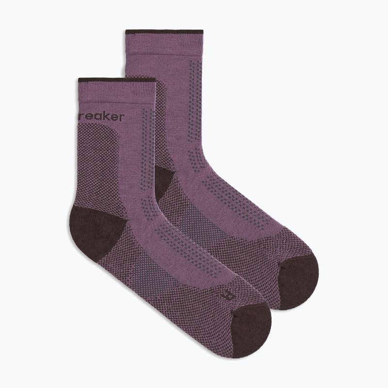 Női zokni Icebreaker Merino Hike+ Ultralight Quarter grey plum/bittersweet