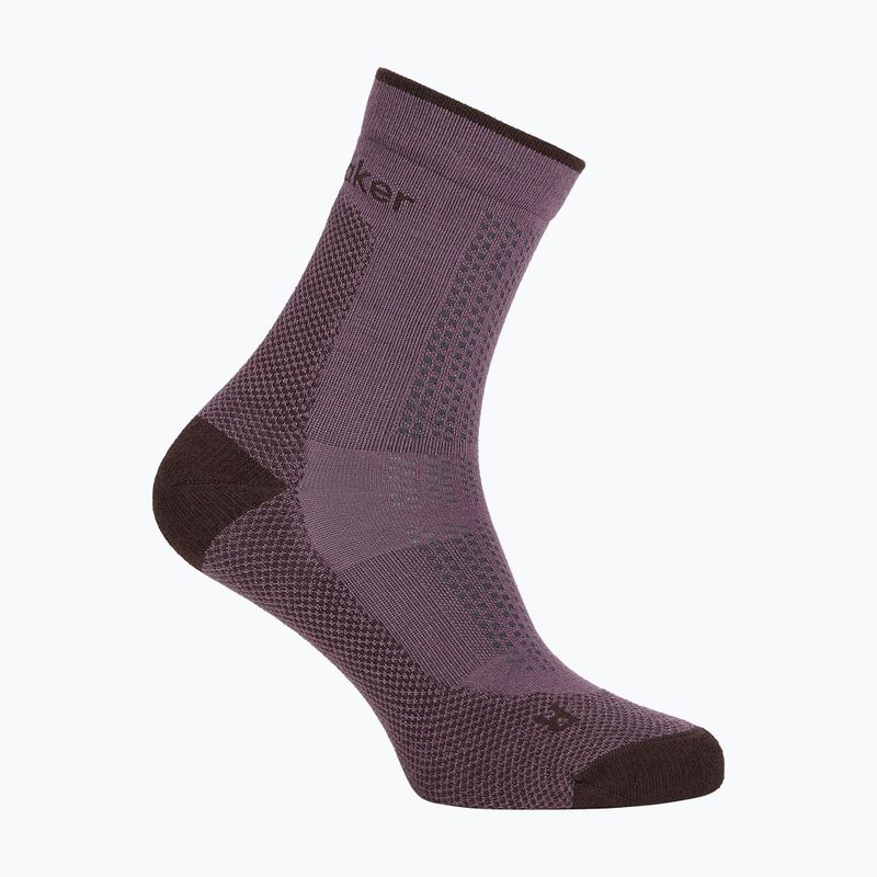 Női zokni Icebreaker Merino Hike+ Ultralight Quarter grey plum/bittersweet 2