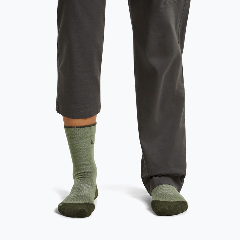 Női zokni Icebreaker Merino Hike+ Light Crew lichen/dark loden 3