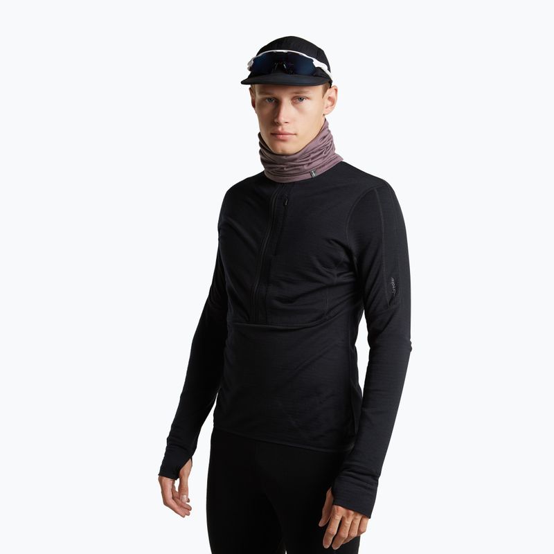 Többfunkciós kendő icebreaker Flexi Chute grey plum 2