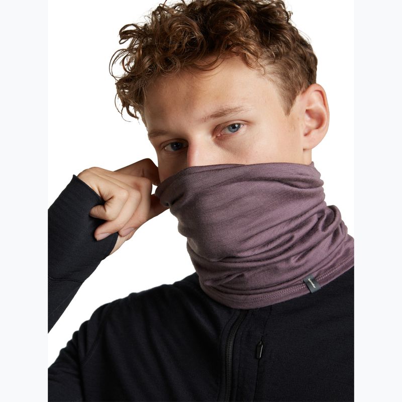 Többfunkciós kendő icebreaker Flexi Chute grey plum 4