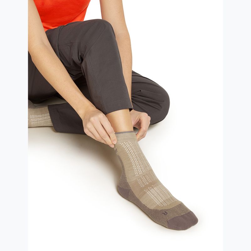 Női zokni Icebreaker Merino Hike+ Ultralight Quarter pink quartz/porcini 4