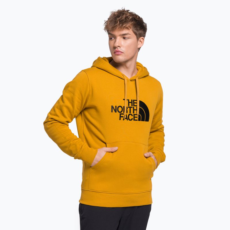 Férfi trekking pulóver The North Face Drew Peak Pullover Hoodie sárga NF00AHJY76S1