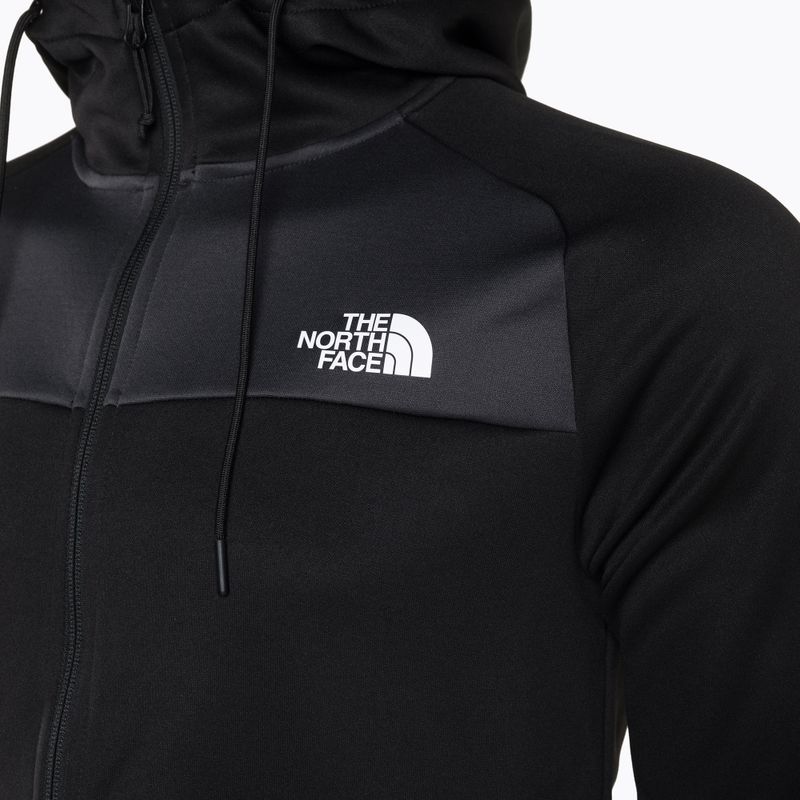 Férfi trekking pulóver The North Face Reaxion Fleece F/Z Hoodie fekete/szürke NF0A7Z9OKT01 3