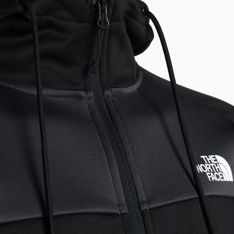 Férfi trekking pulóver The North Face Reaxion Fleece F/Z Hoodie fekete/szürke NF0A7Z9OKT01 4