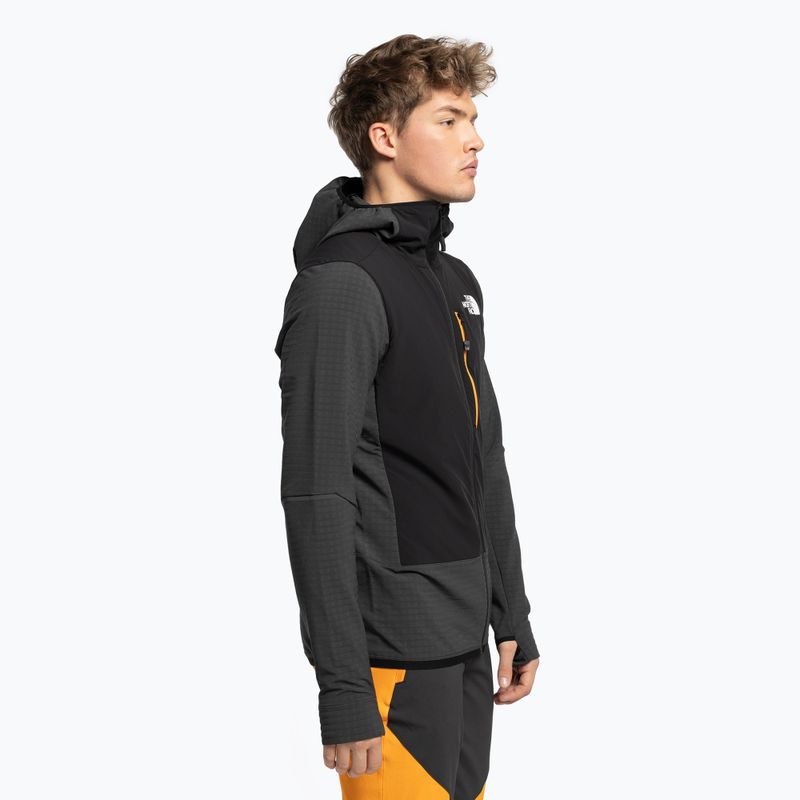 Férfi The North Face Dawn Turn Hybrid Ventrix Midlayer Midlayer szürke NF0A7Z8QMN81 Sífelső pulóver 3