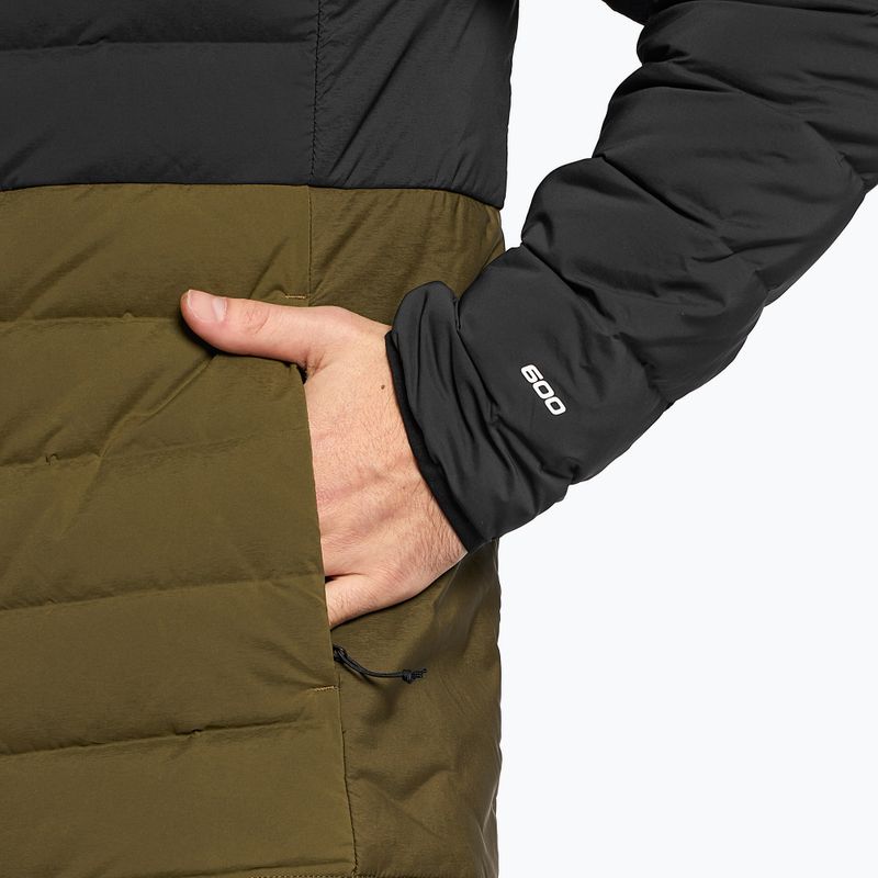 Férfi pehelypaplan The North Face Belleview Stretch Down Hoodie fekete-zöld NF0A7UJE4Q61 3