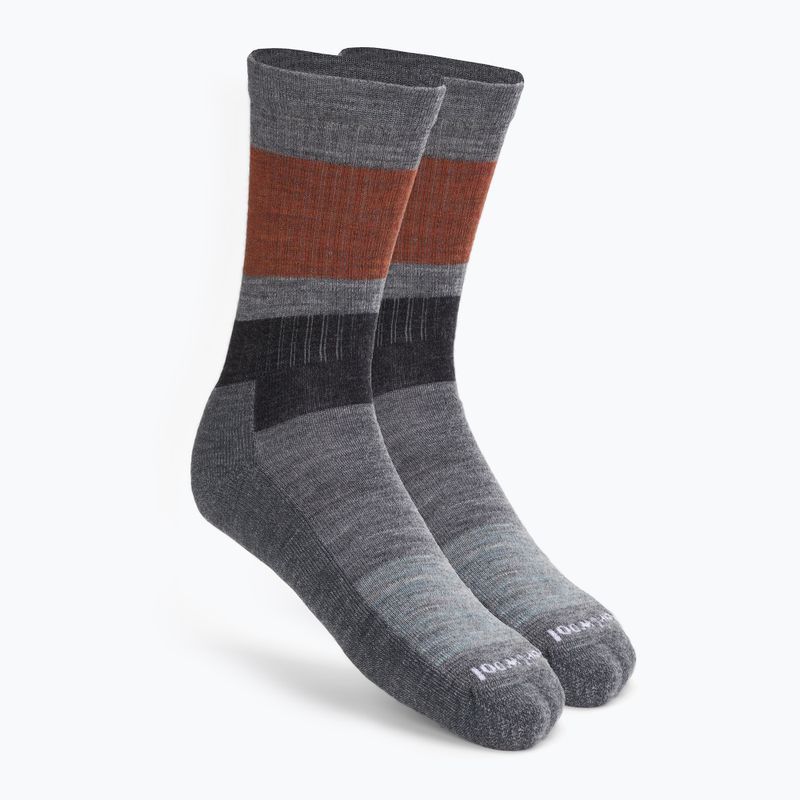 Smartwool Everyday Blocked Stripe Crew szürke trekking zokni SW001940052