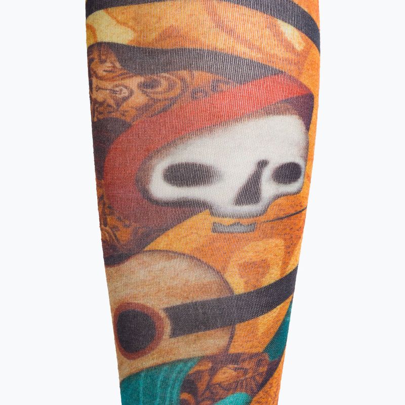 Férfi Smartwool Ski Zero Cushion Memory Quilt Print OTC narancssárga SW001917150 zokni SW001917150 zokni 3