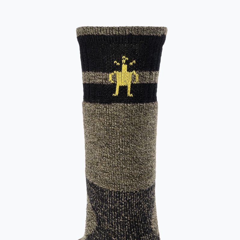 Smartwool Mountaineer Max Cushion Tall Crew katonai olívazöld trekking zokni 3