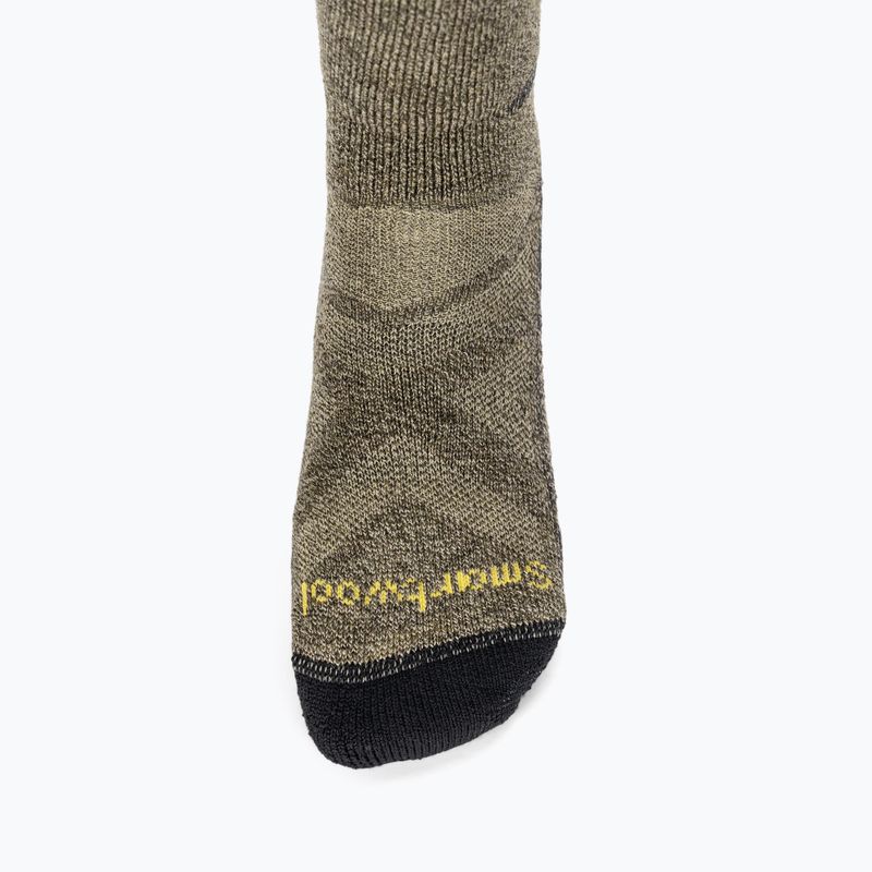 Smartwool Mountaineer Max Cushion Tall Crew katonai olívazöld trekking zokni 4