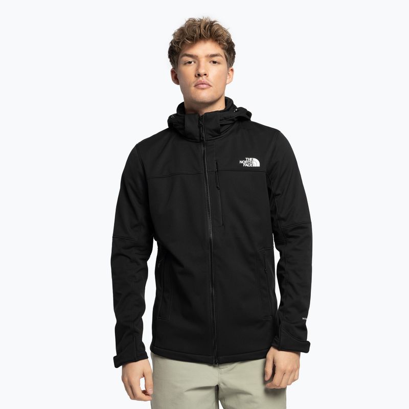 Férfi softshell dzseki The North Face Diablo Softshell levehető kapucni fekete NF0A7ZFSKX71