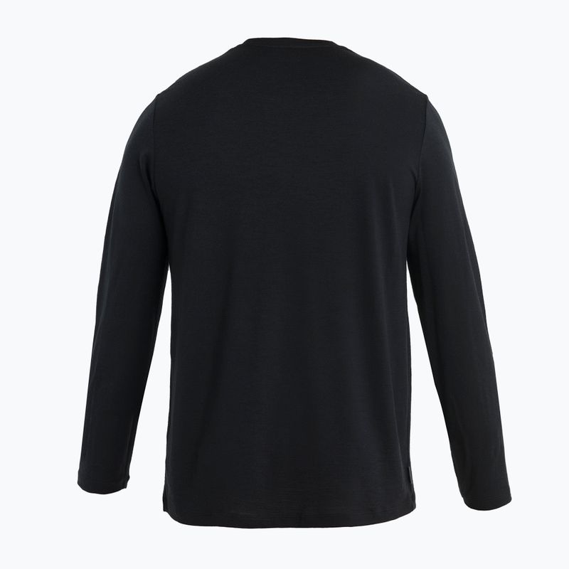 Férfi termoaktív pulóver icebreaker Merino 150 Tech Lite II Tee Alps 3D fekete 6