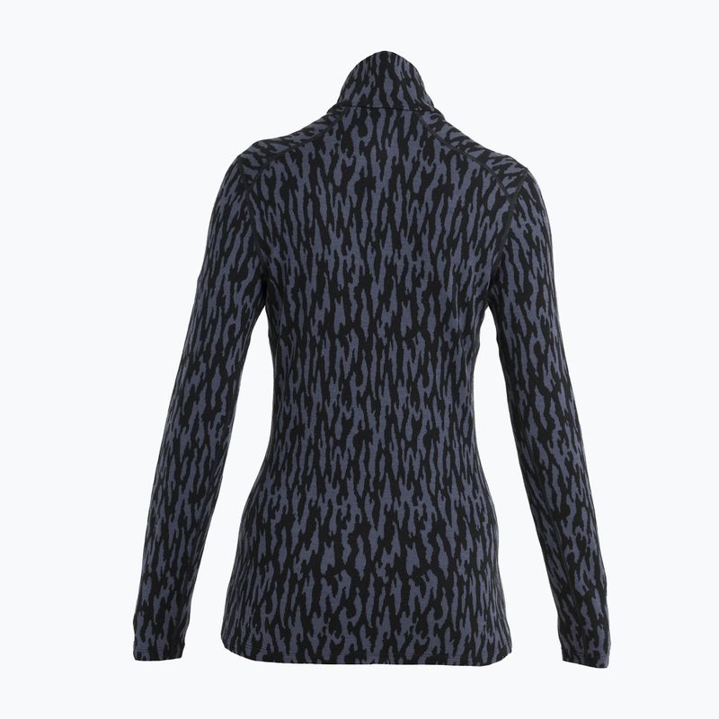 Icebreaker női thermo pulóver Merino 260 Vertex Half Zip Glacial Camo grafit/fekete/j 2