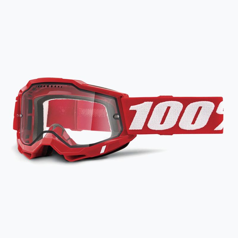 100% Accuri 2 Enduro MTB kerékpáros szemüveg neon/piros/tiszta 5
