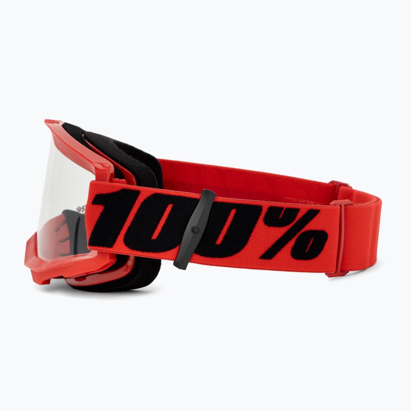 Férfi kerékpáros szemüveg 100% Strata 2 piros/tiszta 50027-00004 4