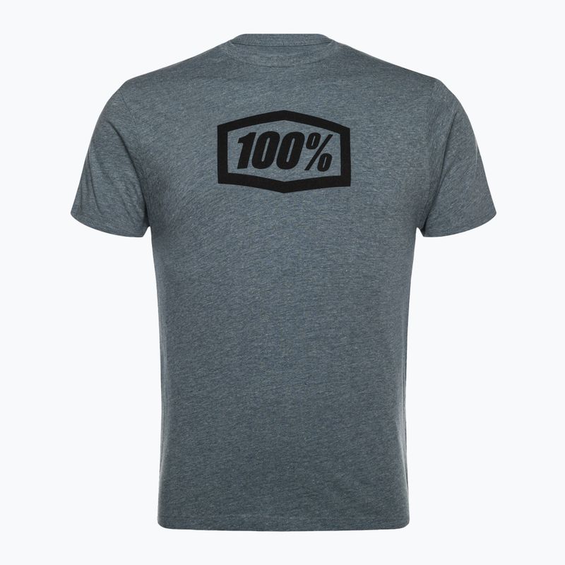 Férfi kerékpáros mez 100% Icon Tee szürke 20000-00028