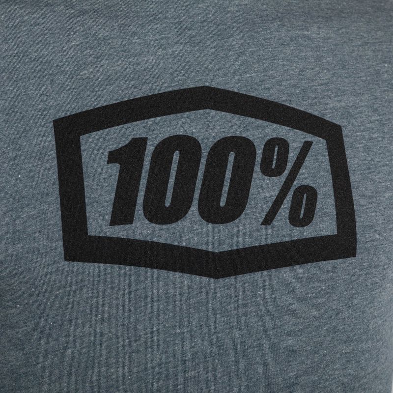 Férfi kerékpáros mez 100% Icon Tee szürke 20000-00028 3