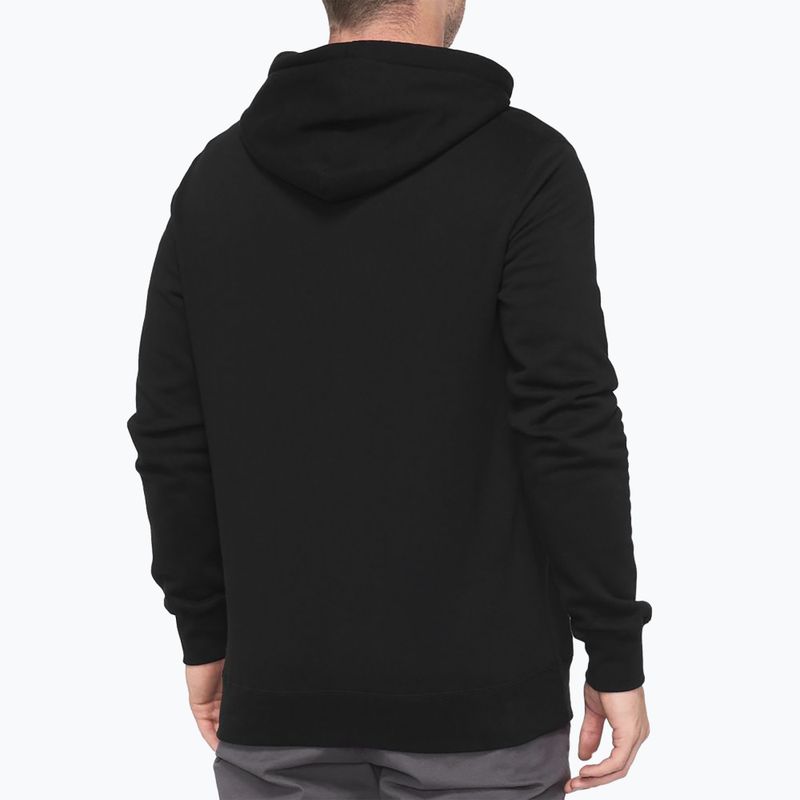 Férfi pulóver  100% Official Zip Hoodie Fleece black 2