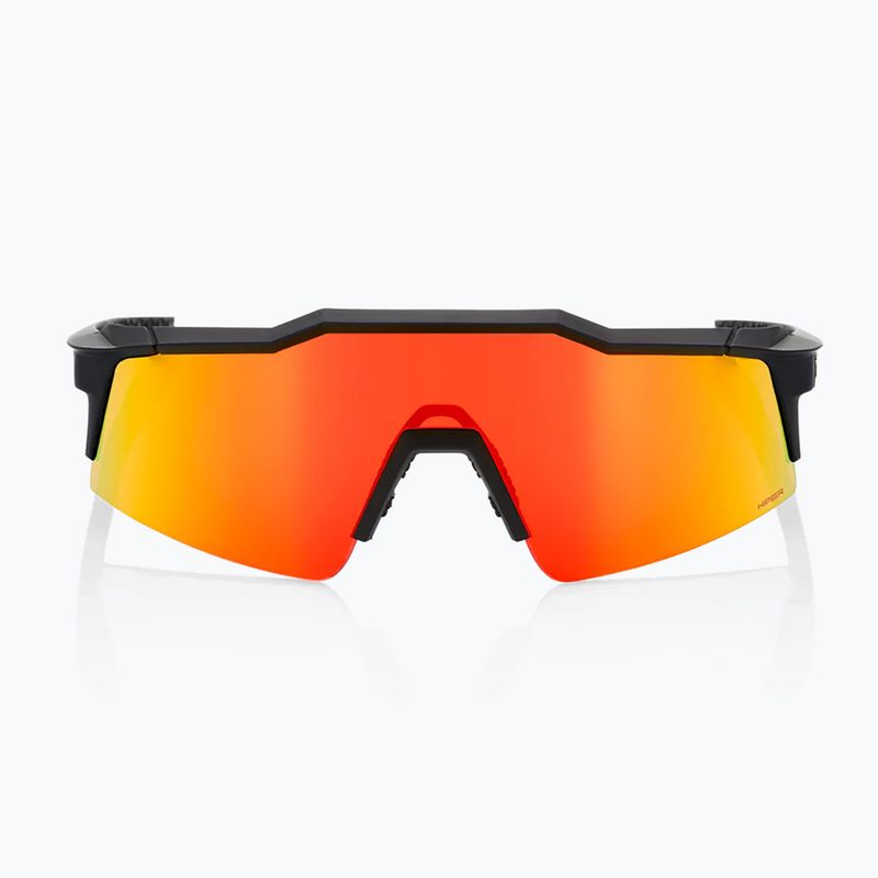 100% Speedcraft SL puha tapintású fekete/hiper vörös többrétegű tükör napszemüveg 2
