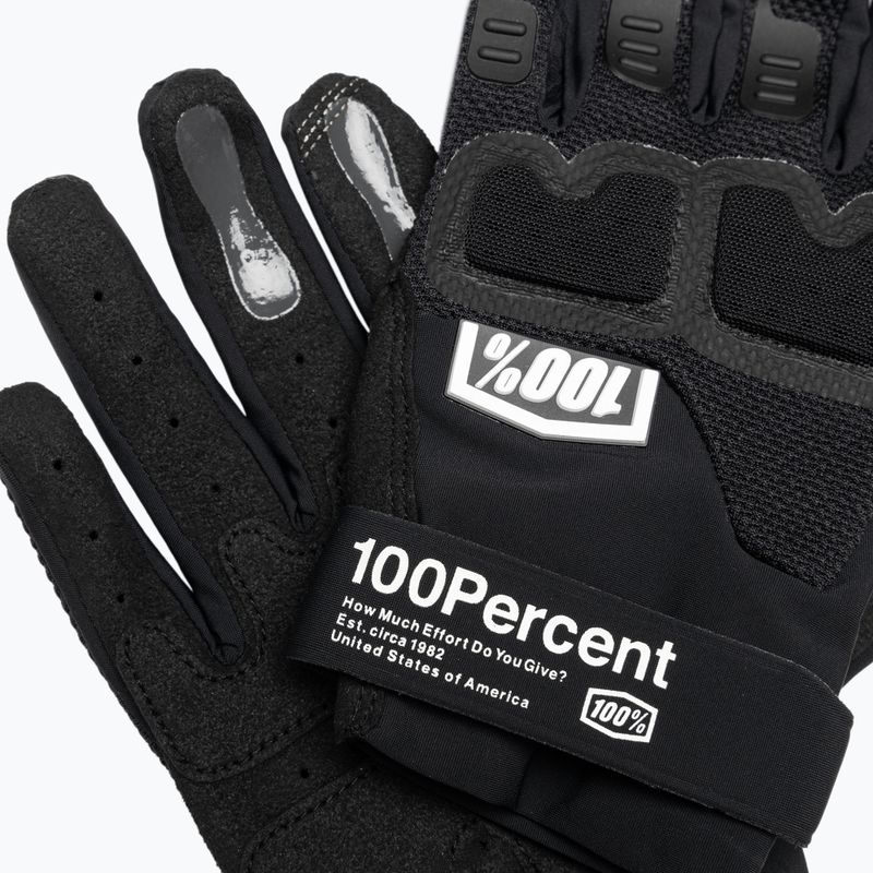 Kerékpáros kesztyű 100% Langdale Gloves black 4