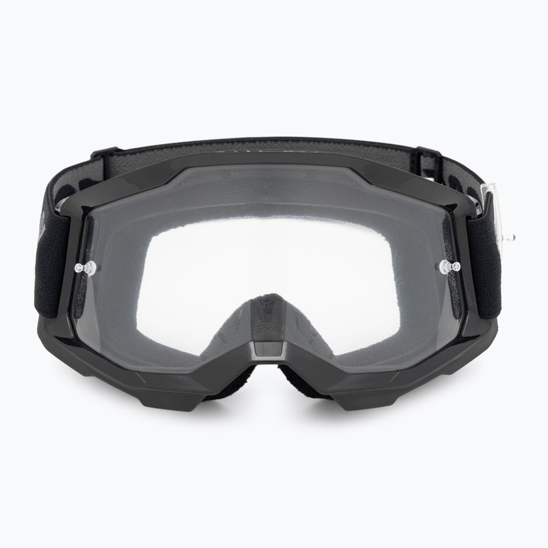 Gyerek kerékpáros szemüveg 100% Strata 2 Junior black/clear 2