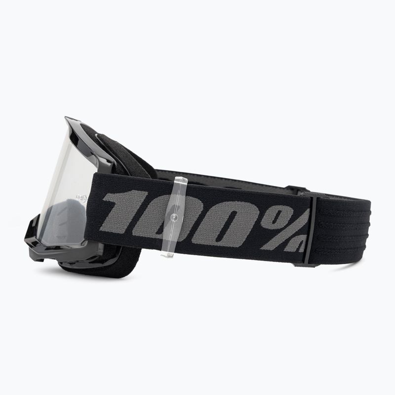 Gyerek kerékpáros szemüveg 100% Strata 2 Junior black/clear 4