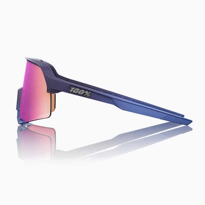 Napszemüveg 100% S3 satin storm metallic/purple mirror 2