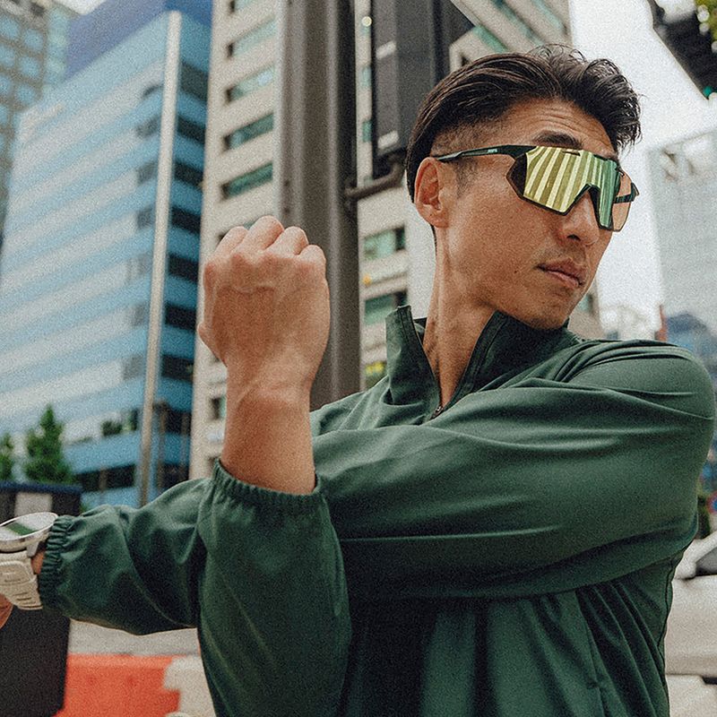 Napszemüveg 100% Hypercraft SQ matte juniper/hiper mint mirror 4