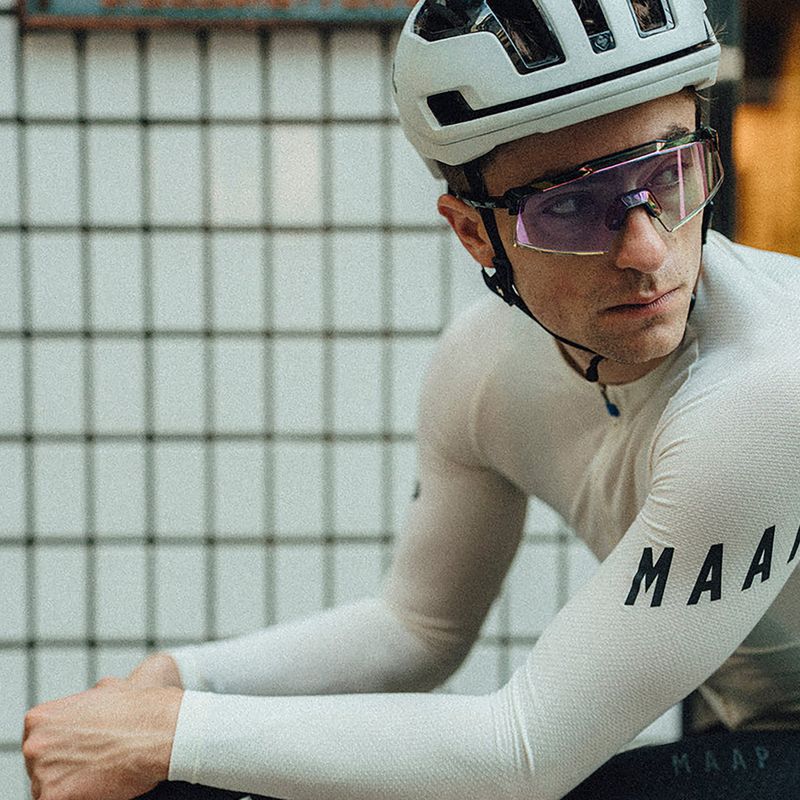 Napszemüveg 100% Aerocraft gloss black/purple mirror photochromic 6