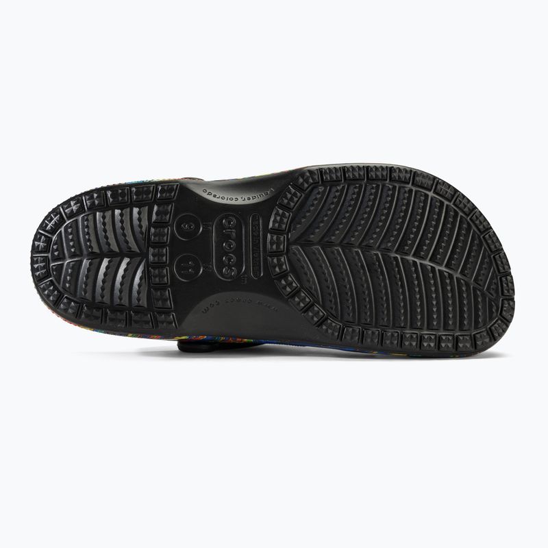 Papucs, női Crocs Baya Seasonal Printed Clog black/multi 5