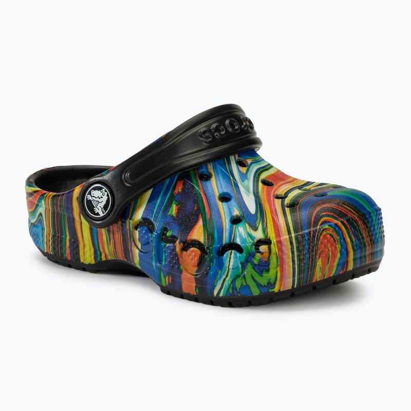 Papucs, gyerek Crocs Baya Graphic Clog black/multi 2