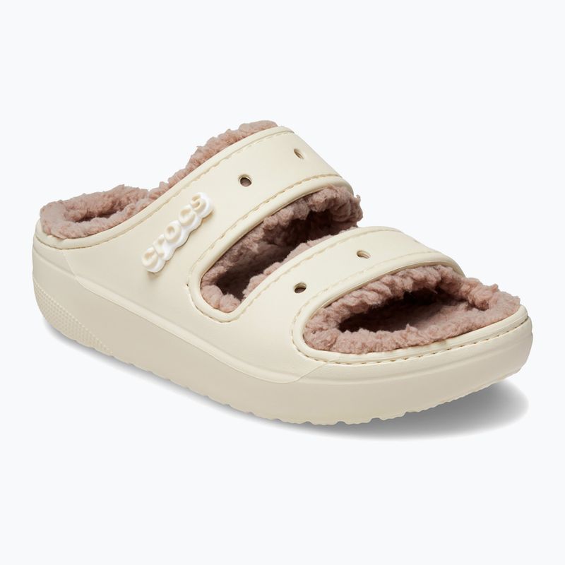 Papucs Crocs Classic Cozzzy Sandal bone/mushroom 8