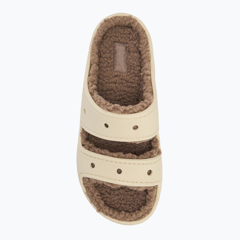 Papucs Crocs Classic Cozzzy Sandal bone/mushroom 5