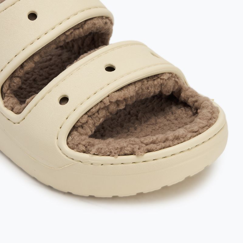 Papucs Crocs Classic Cozzzy Sandal bone/mushroom 7