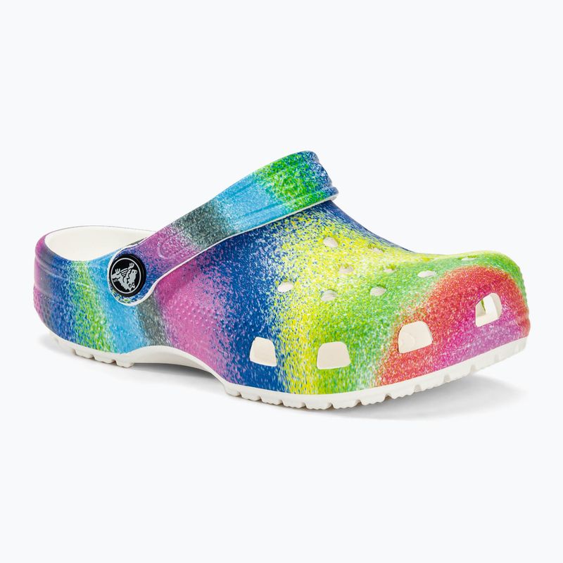 Gyerek papucs Crocs Classic Spray Dye white/multi