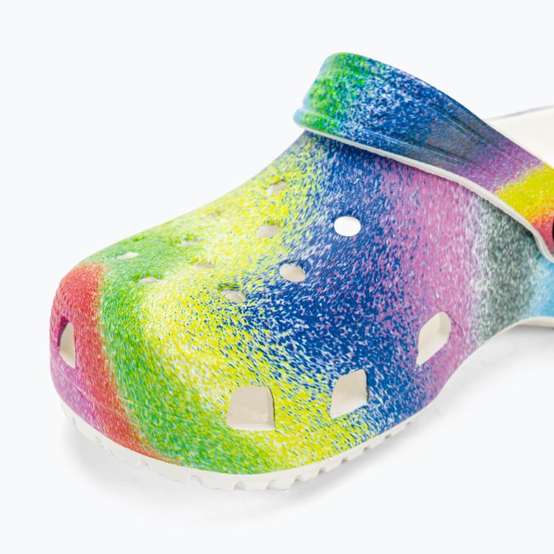 Gyerek papucs Crocs Classic Spray Dye white/multi 8